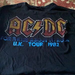AC/DC cropped tee